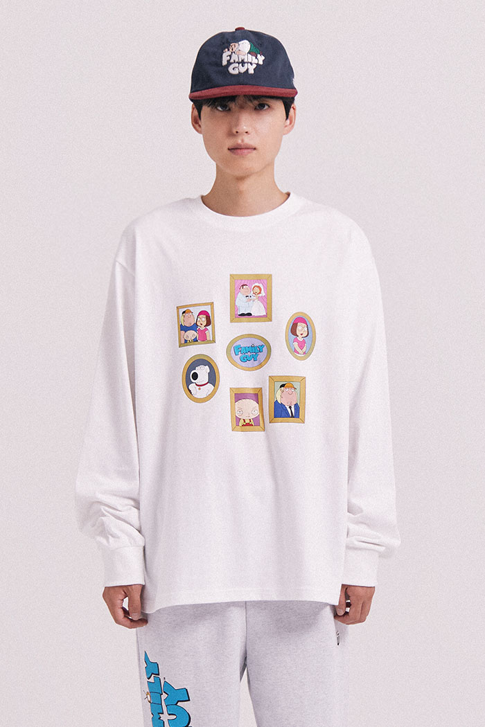 FRAME GRAPHIC L/S TEE[WHITE]